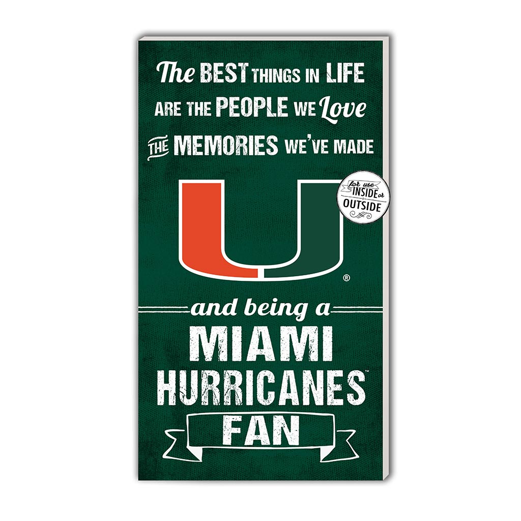 11x20 Indoor Outdoor Sign The Best Things Miami Hurricanes