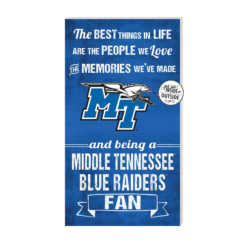 11x20 Indoor Outdoor Sign The Best Things Middle Tennessee State Blue Raiders