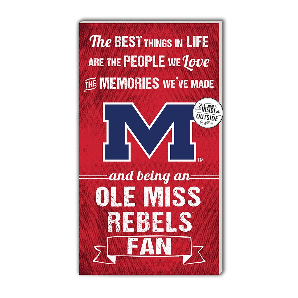 11x20 Indoor Outdoor Sign The Best Things Mississippi Rebels