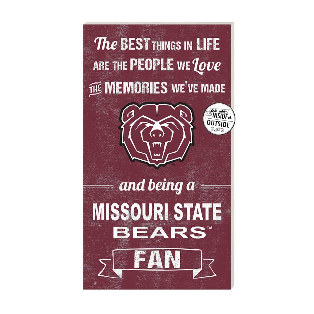11x20 Indoor Outdoor Sign The Best Things Missouri State Bears