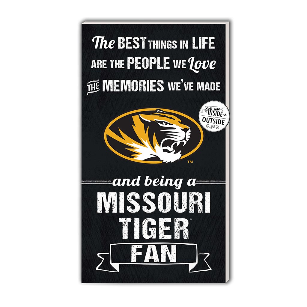 11x20 Indoor Outdoor Sign The Best Things Missouri Tigers