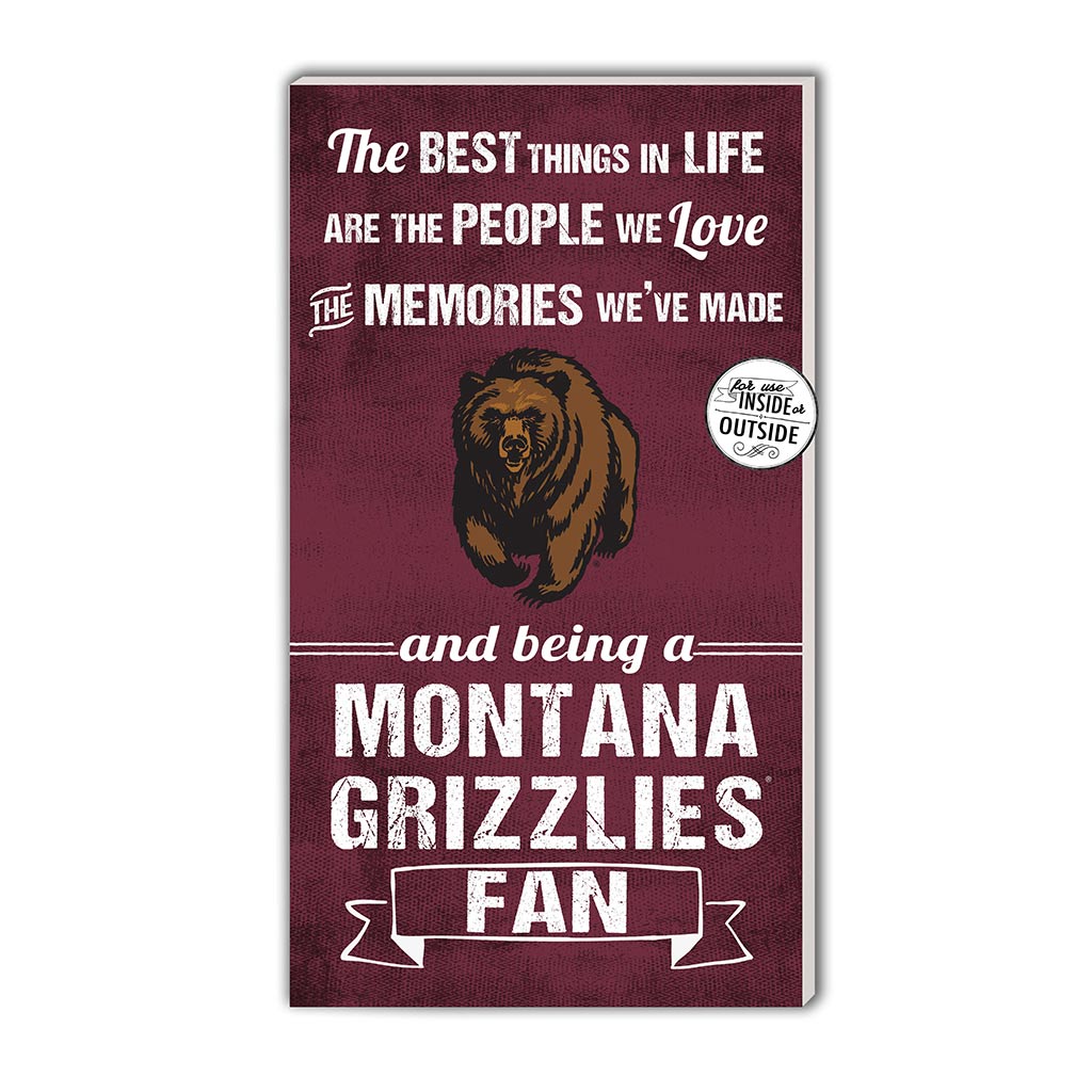 11x20 Indoor Outdoor Sign The Best Things Montana Grizzlies