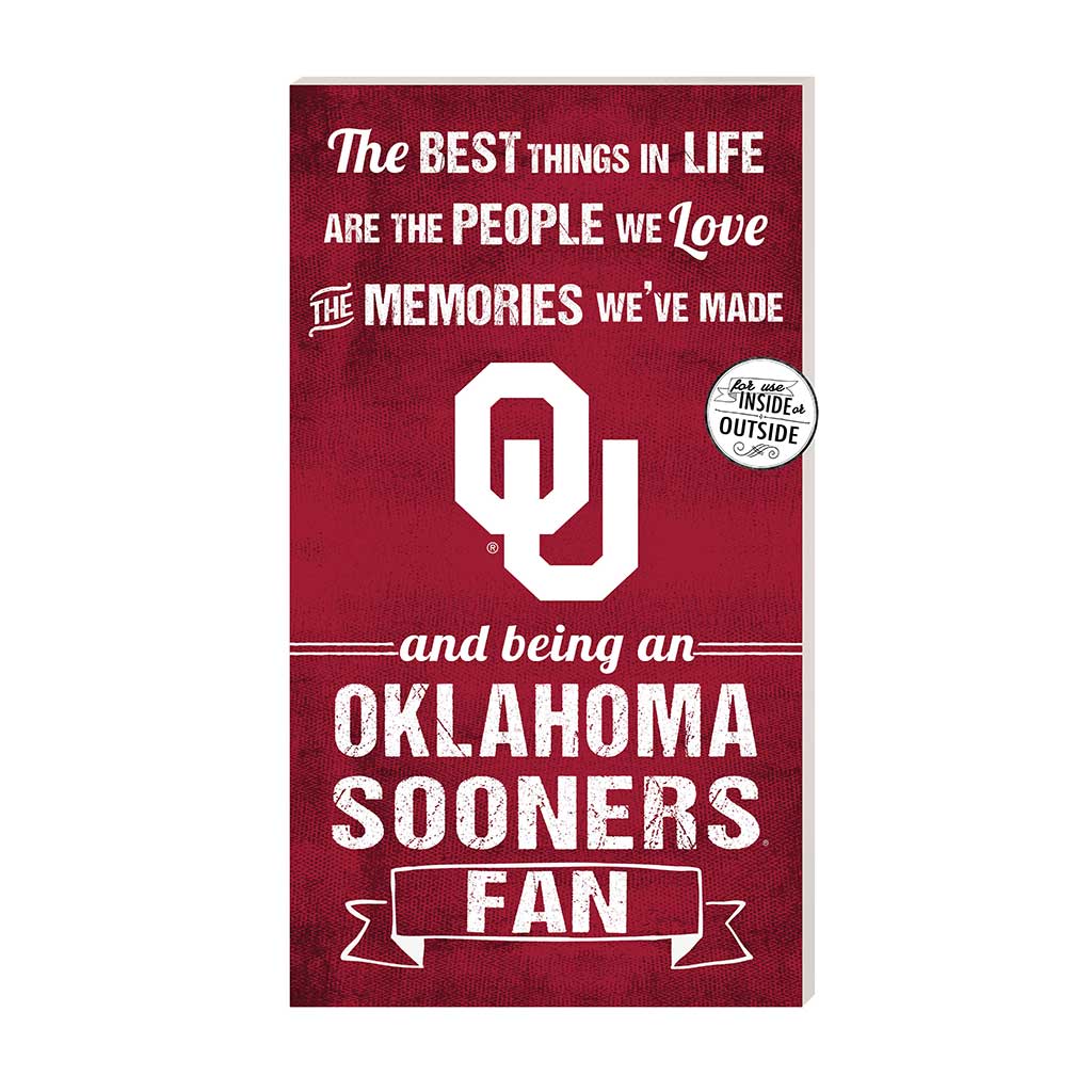 11x20 Indoor Outdoor Sign The Best Things Oklahoma Sooners