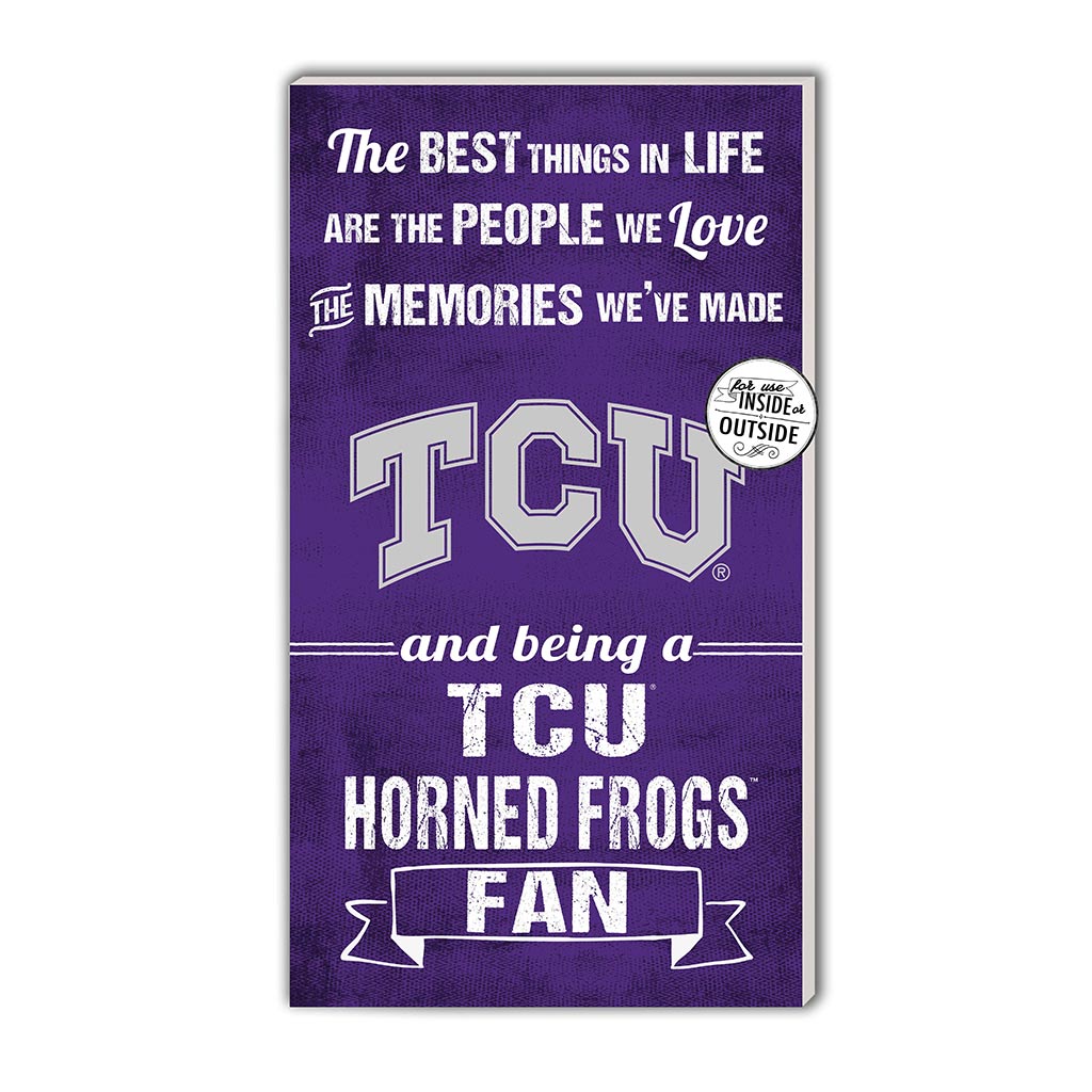 11x20 Indoor Outdoor Sign The Best Things Texas Christian Horned Frogs