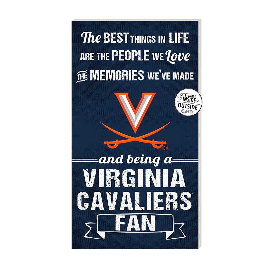 11x20 Indoor Outdoor Sign The Best Things Virginia Cavaliers