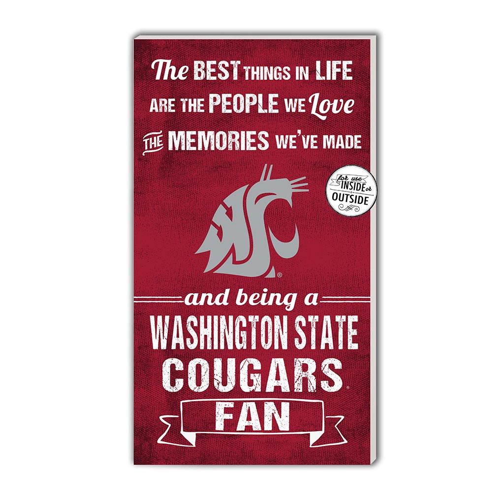 11x20 Indoor Outdoor Sign The Best Things Washington State Cougars