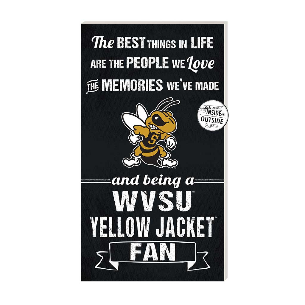 11x20 Indoor Outdoor Sign The Best Things West Virginia State Yellow Jackets
