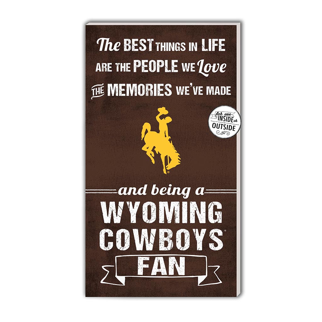 11x20 Indoor Outdoor Sign The Best Things Wyoming Cowboys