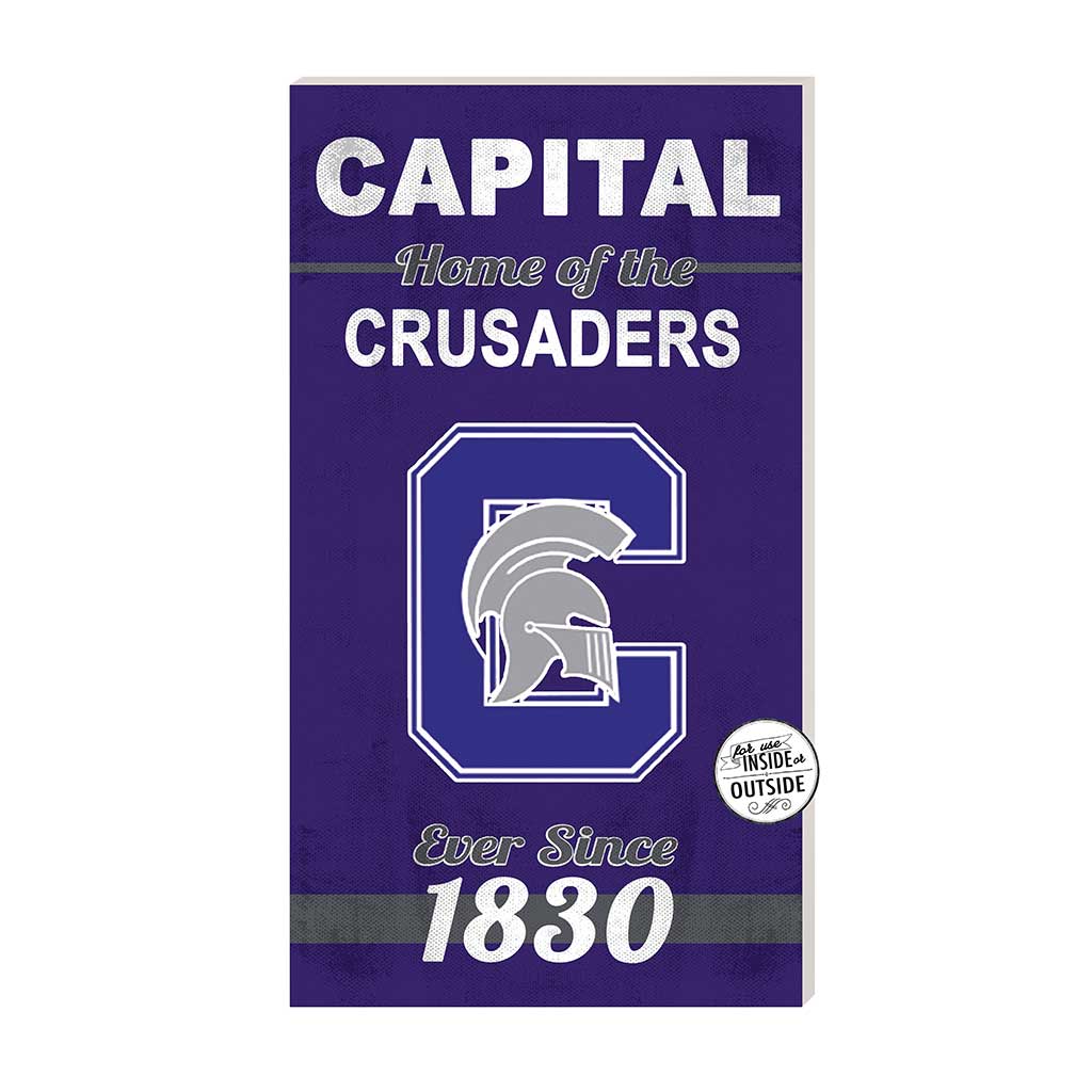 11x20 Indoor Outdoor Sign Home of the Capital University Crusaders