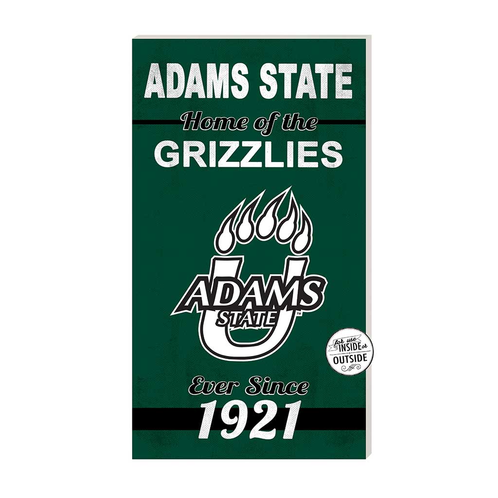 11x20 Indoor Outdoor Sign Home of the Adams State Grizzlies Grizzlies