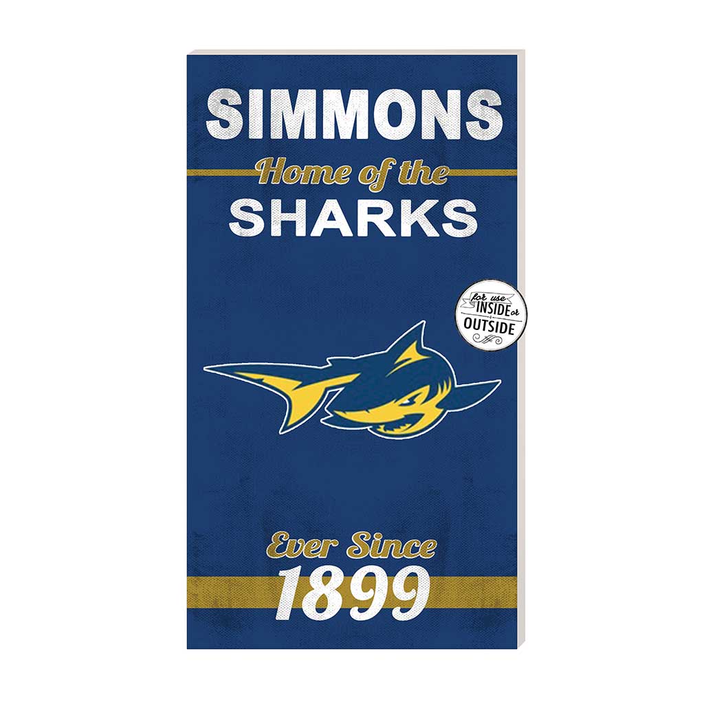 11x20 Indoor Outdoor Sign Home of the Simmons College Sharks