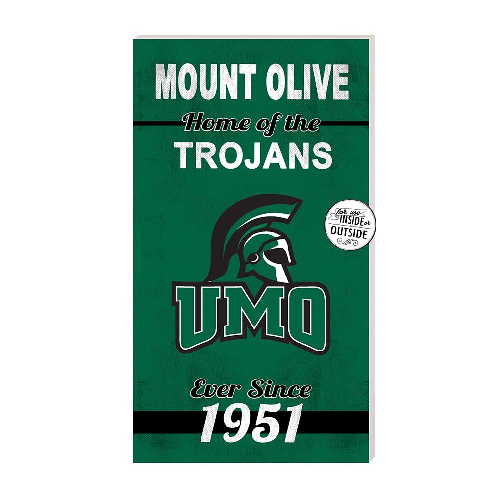 11x20 Indoor Outdoor Sign Home of the University of Mount Olive Trojans