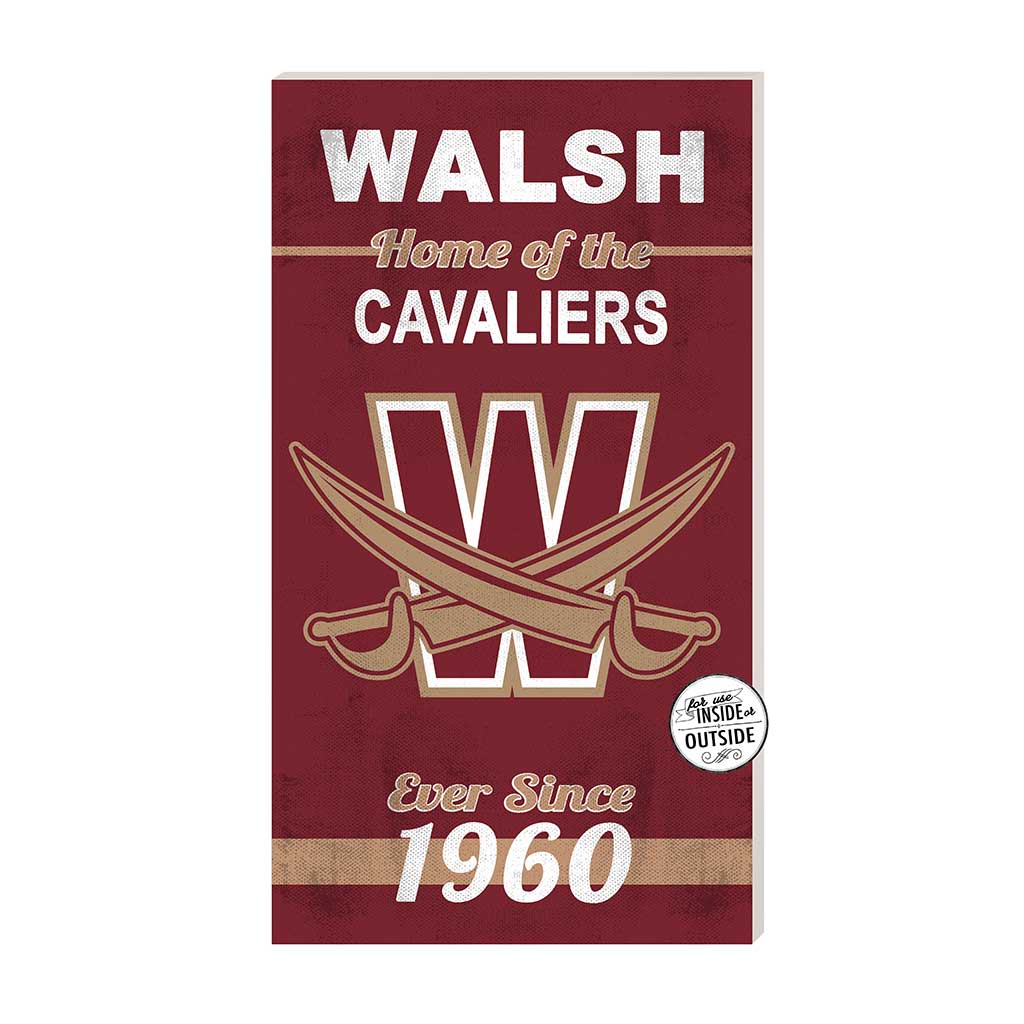 Walsh Cavaliers 20'' x 20'' Indoor/Outdoor Team Color Circle Sign