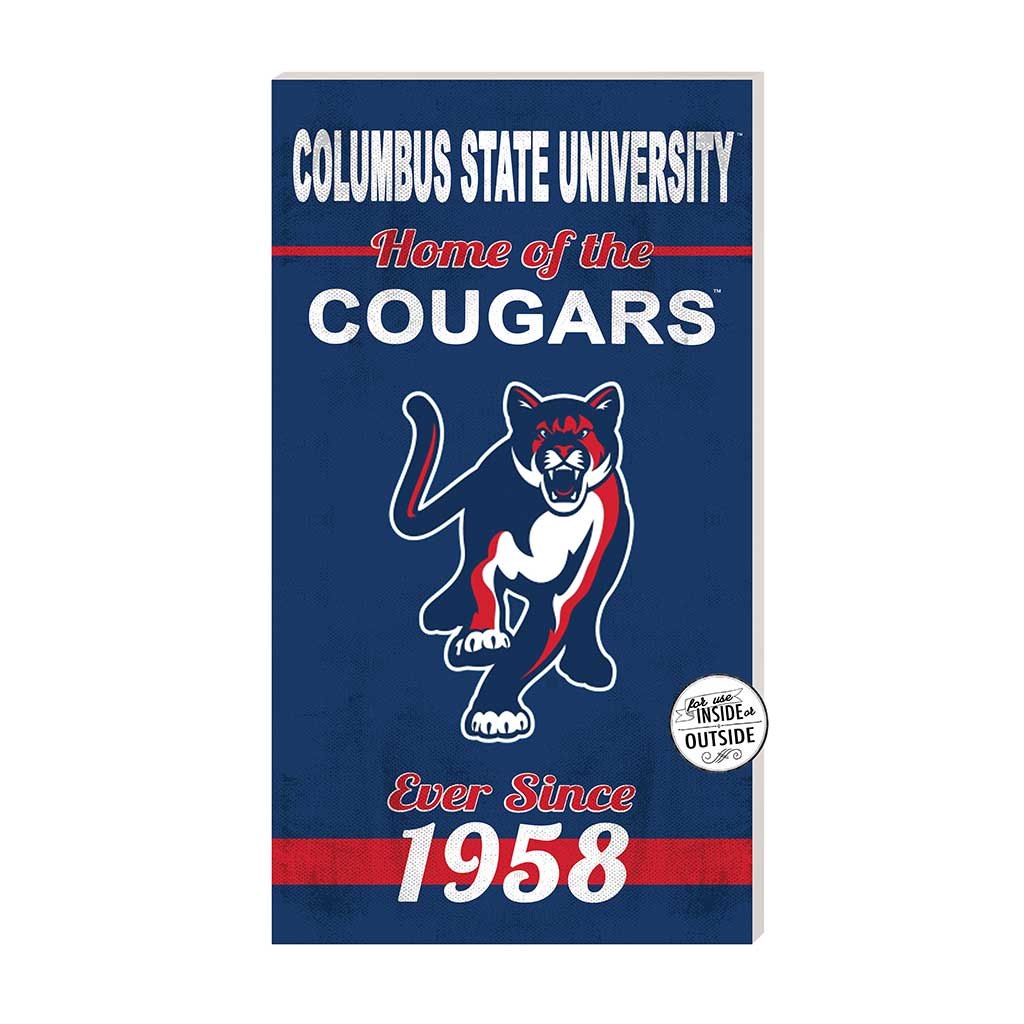 11x20 Indoor Outdoor Sign Home of the Columbus State University Cougars