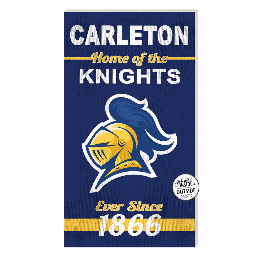 11x20 Indoor Outdoor Sign Home of the Carleton College Knights