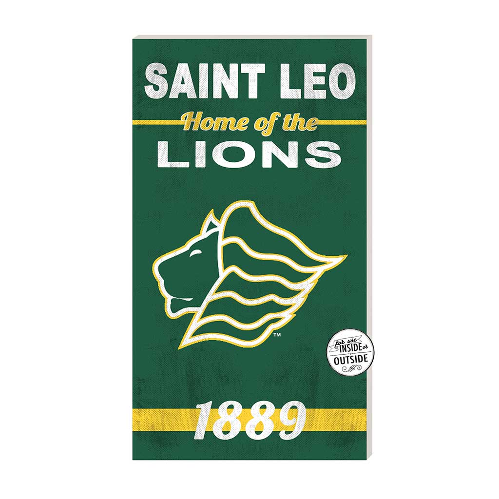 11x20 Indoor Outdoor Sign Home of the Saint Leo University Lions