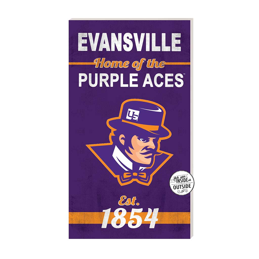 11x20 Indoor Outdoor Sign Home of the Evansville Purple Aces
