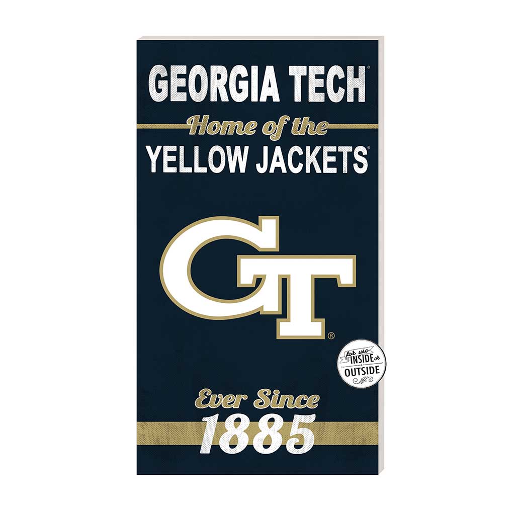 11x20 Indoor Outdoor Sign Home of the Georgia Tech Yellow Jackets