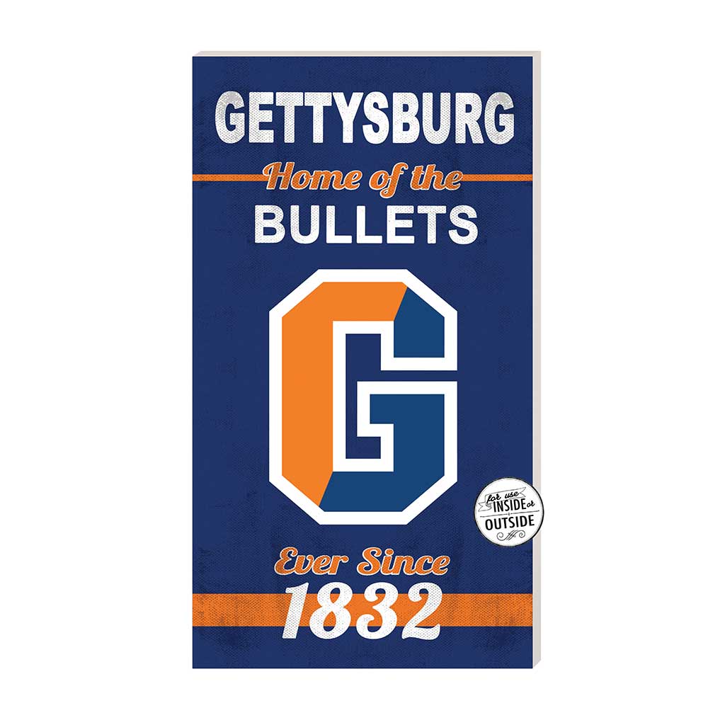 11x20 Indoor Outdoor Sign Home of the Gettysburg College Bullets