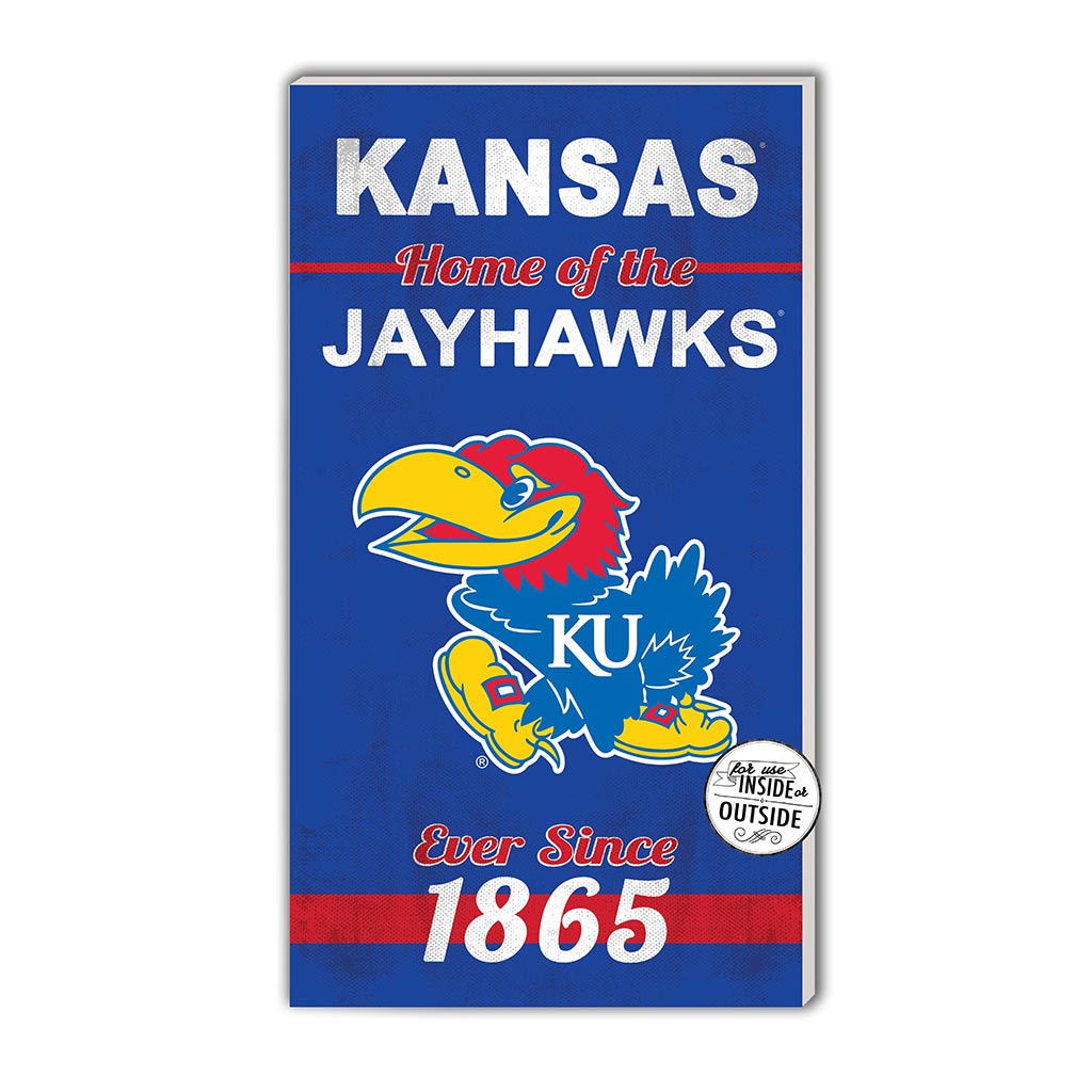 11x20 Indoor Outdoor Sign Home of the Kansas Jayhawks