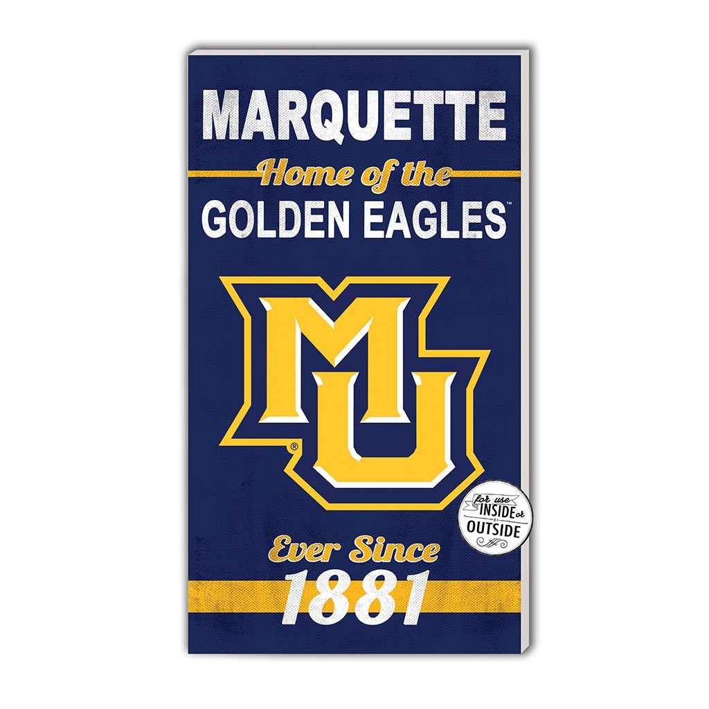 11x20 Indoor Outdoor Sign Home of the Marquette Golden Eagles