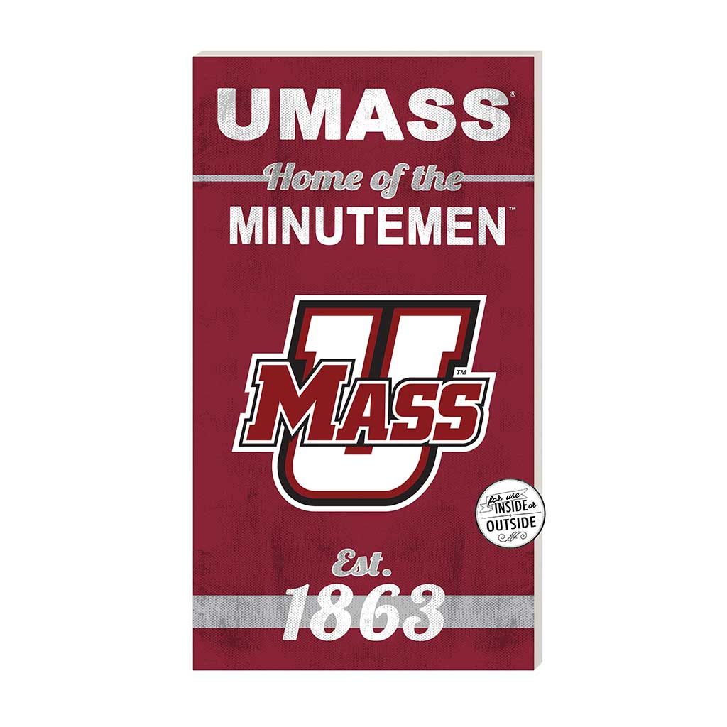 11x20 Indoor Outdoor Sign Home of the Massachusetts (UMASS-Amherst) Minutemen