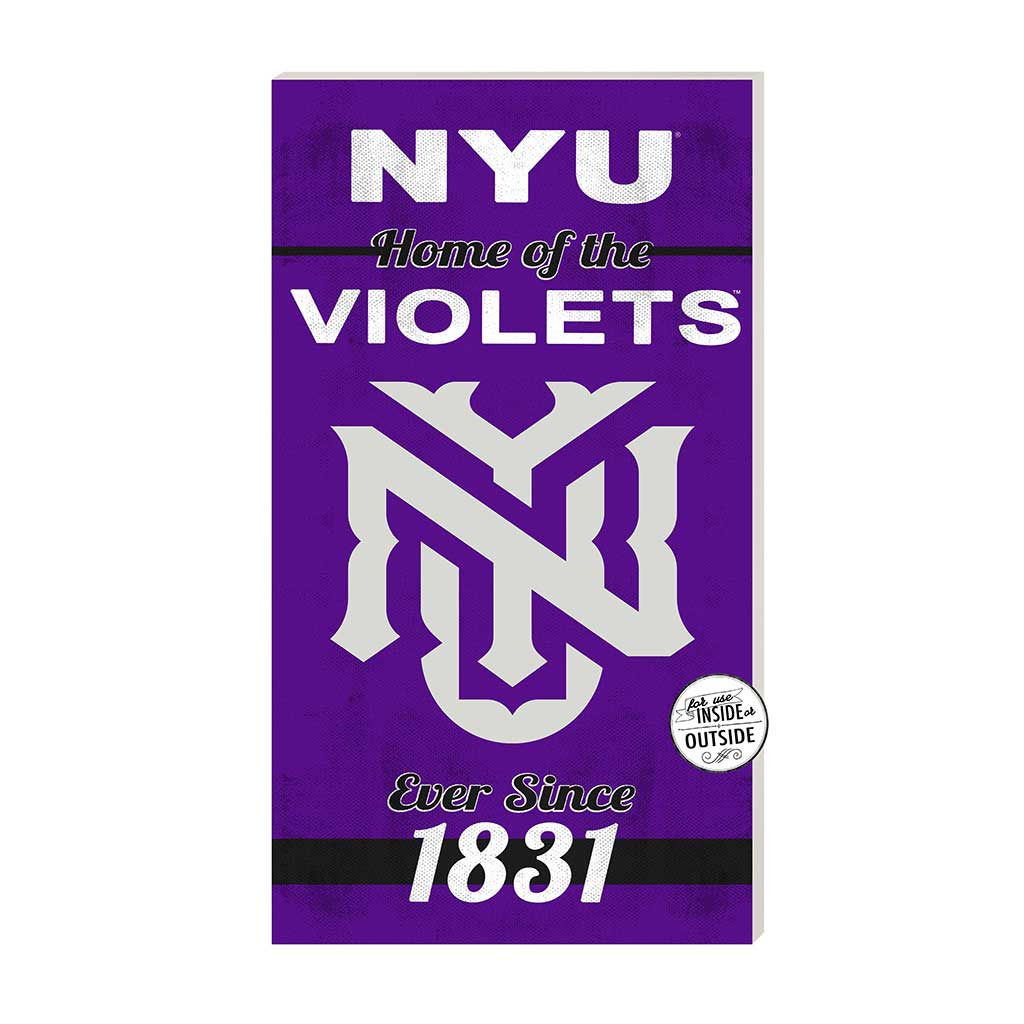 11x20 Indoor Outdoor Sign Home of the New York University Violets