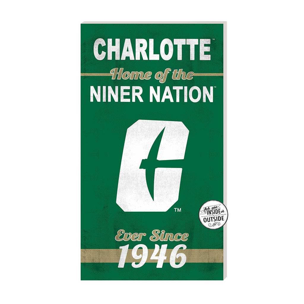 11x20 Indoor Outdoor Sign Home of the North Carolina (Charlotte) 49ers