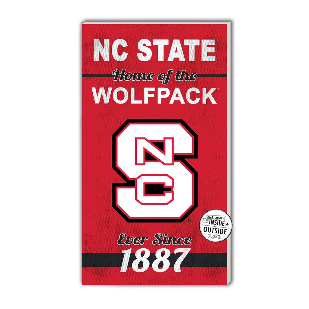 11x20 Indoor Outdoor Sign Home of the North Carolina State Wolfpack