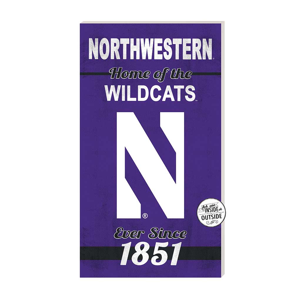 11x20 Indoor Outdoor Sign Home of the Northwestern Wildcats