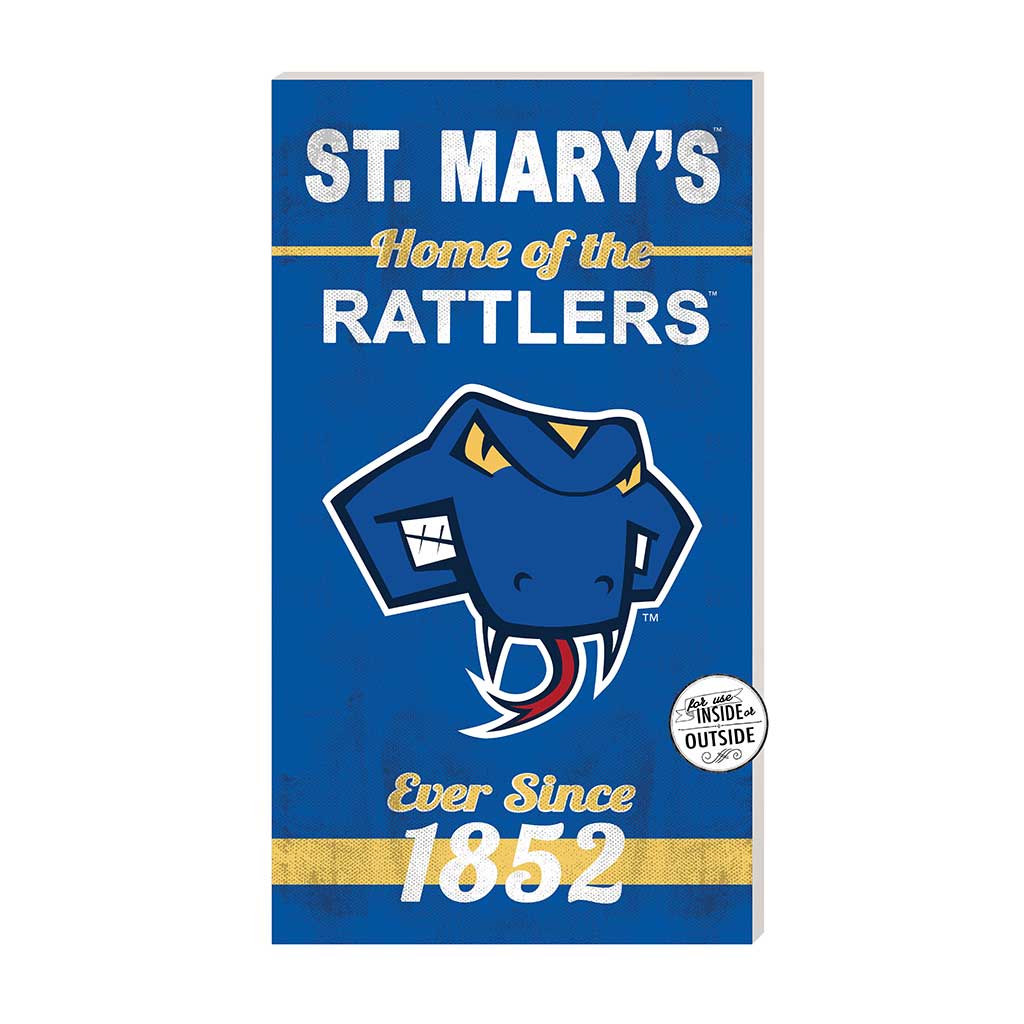 11x20 Indoor Outdoor Sign Home of the St Mary's (San Antonio) Rattlers