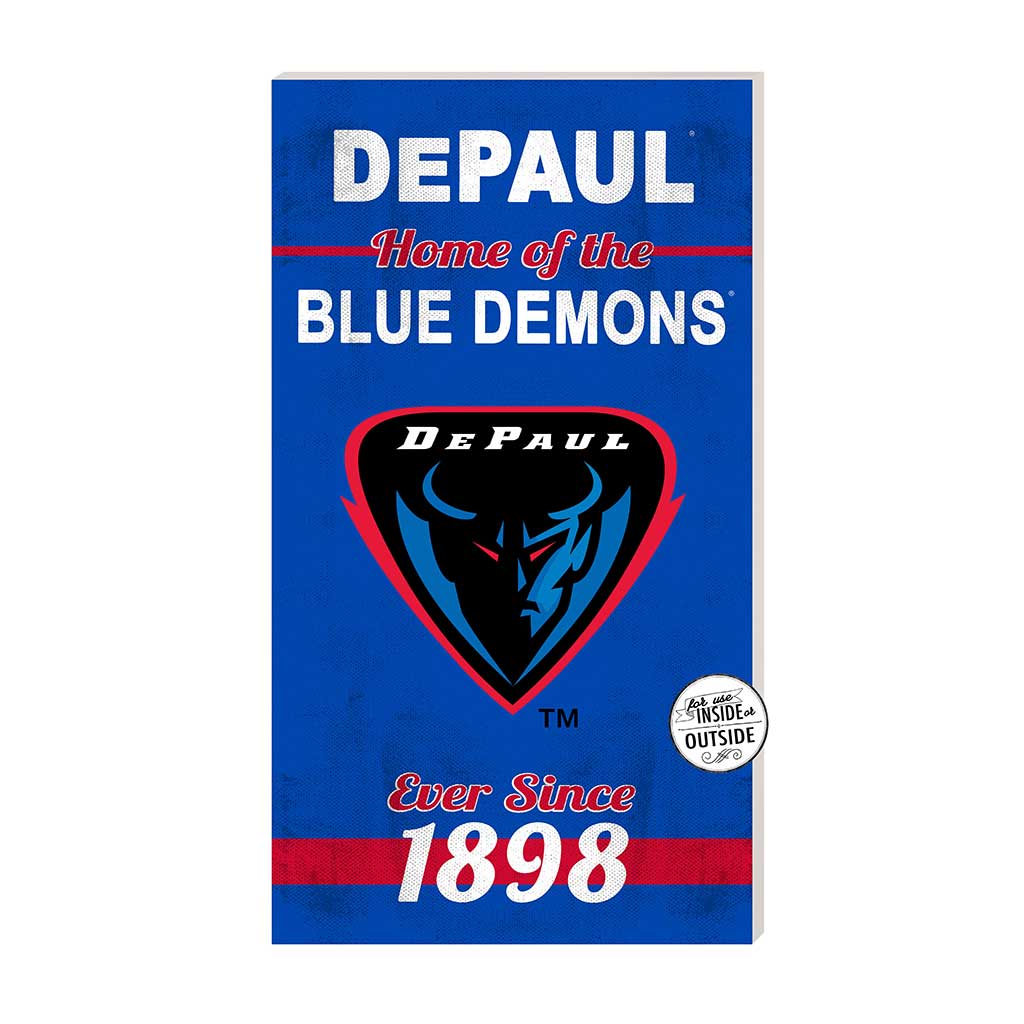 11x20 Indoor Outdoor Sign Home of the DePaul Blue Demons