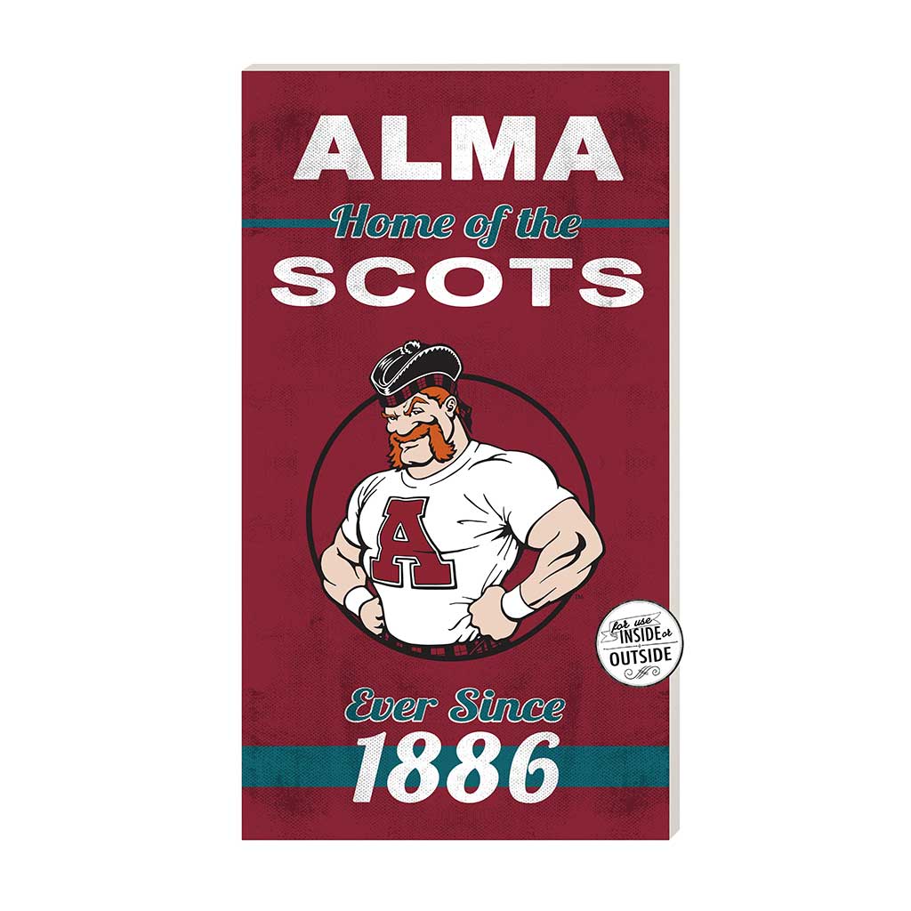 11x20 Indoor Outdoor Sign Home of the Alma College