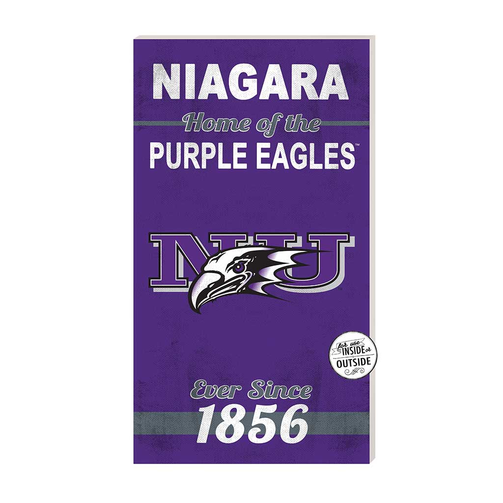 11x20 Indoor Outdoor Sign Home of the Niagara University Purple Eagles