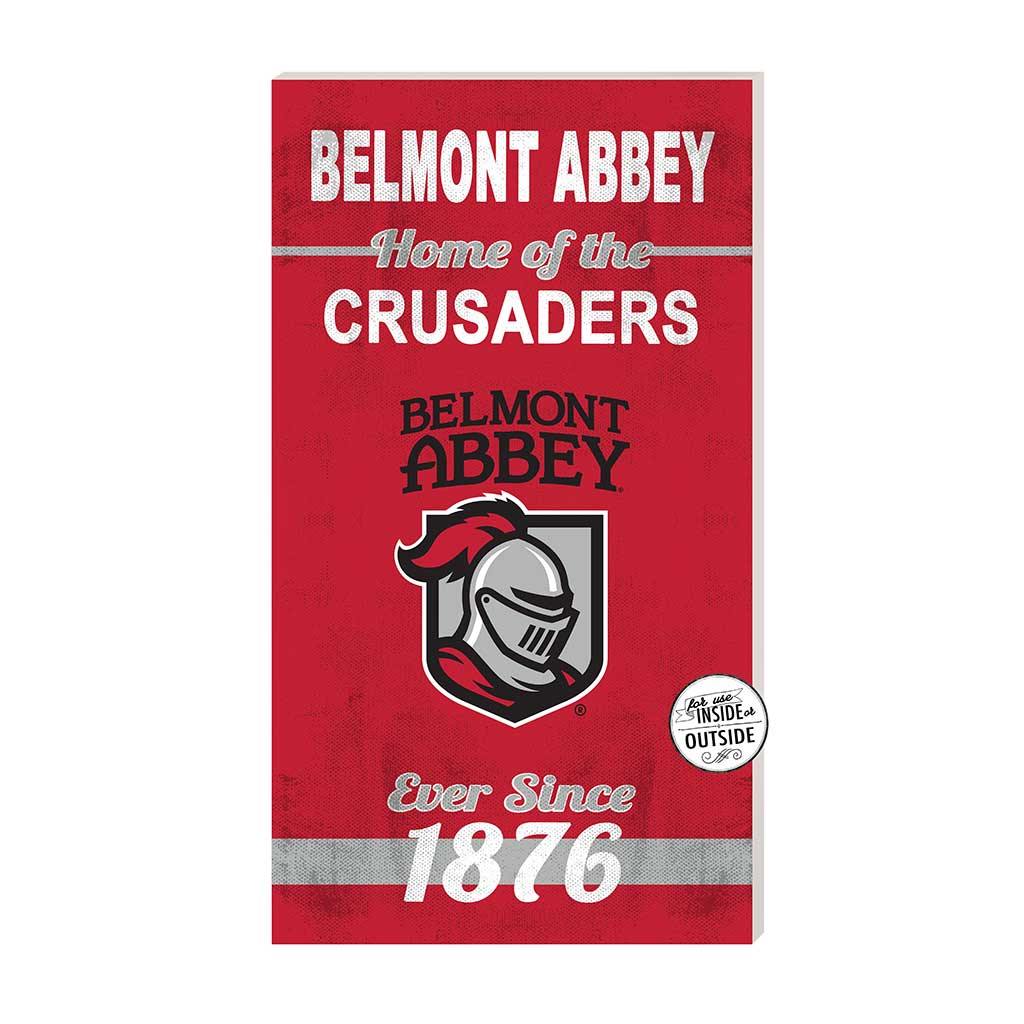 11x20 Indoor Outdoor Sign Home of the Belmont Abbey College CRUSADERS