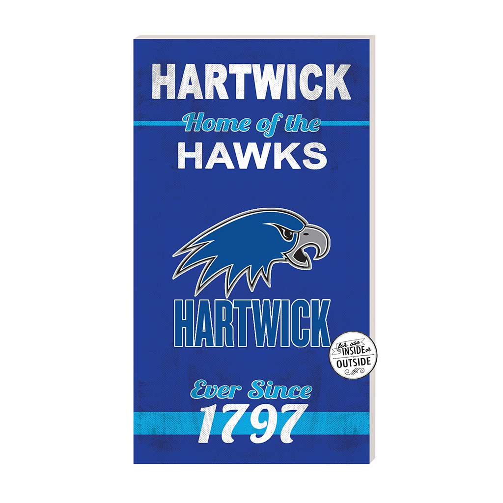 11x20 Indoor Outdoor Sign Home of the Hartwick College HAWKS