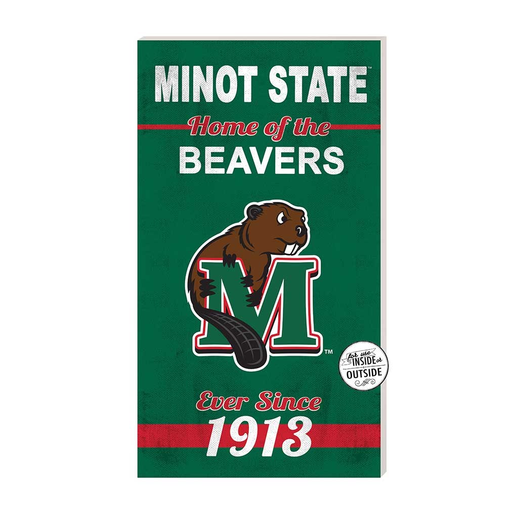 11x20 Indoor Outdoor Sign Home of the Minot State Beavers