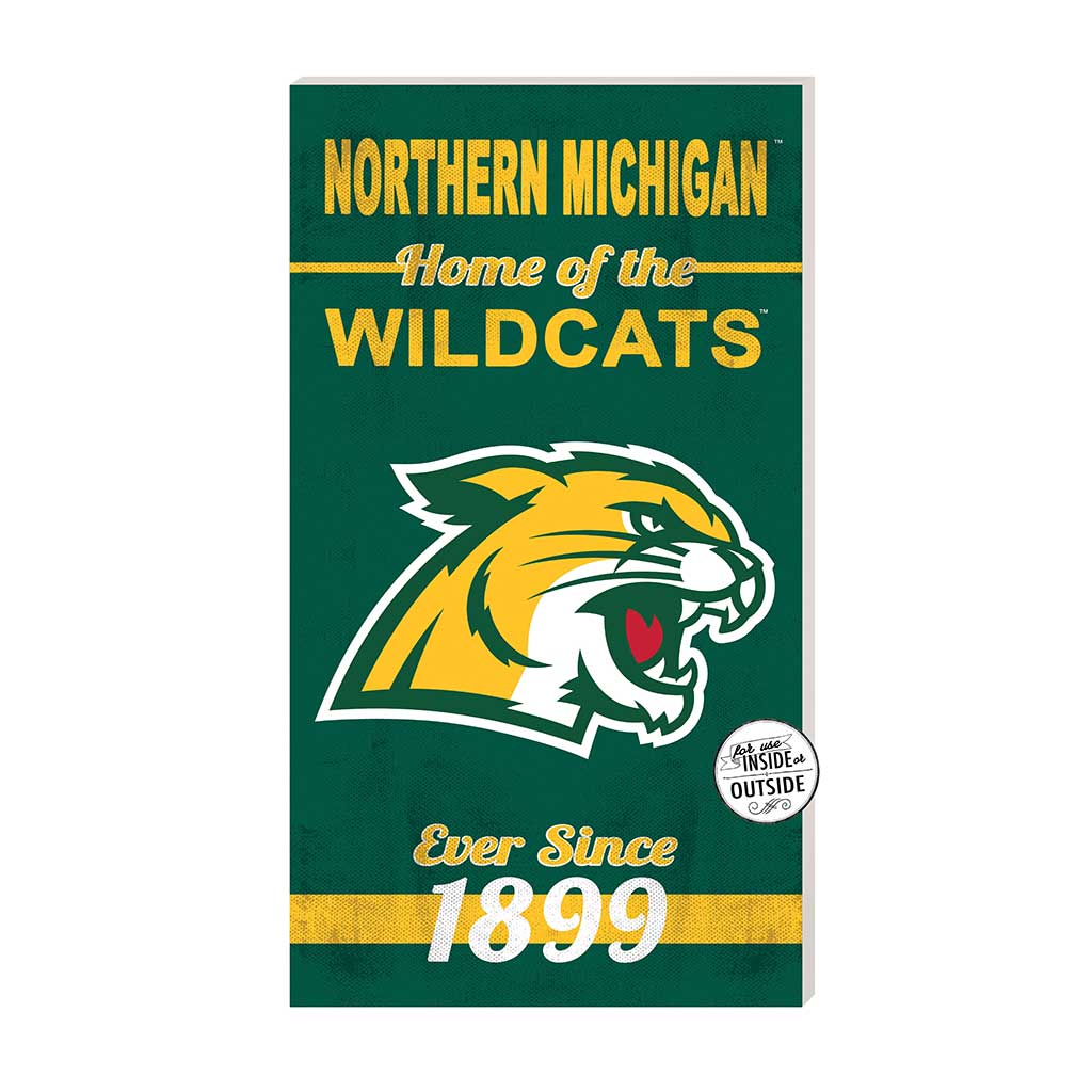11x20 Indoor Outdoor Sign Home of the Northern Michigan University Wildcats