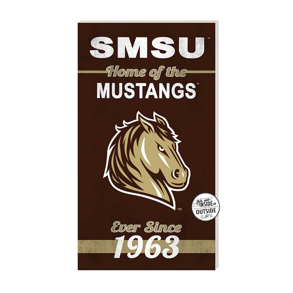 11x20 Indoor Outdoor Sign Home of the Southwest Minnesota State University Mustangs