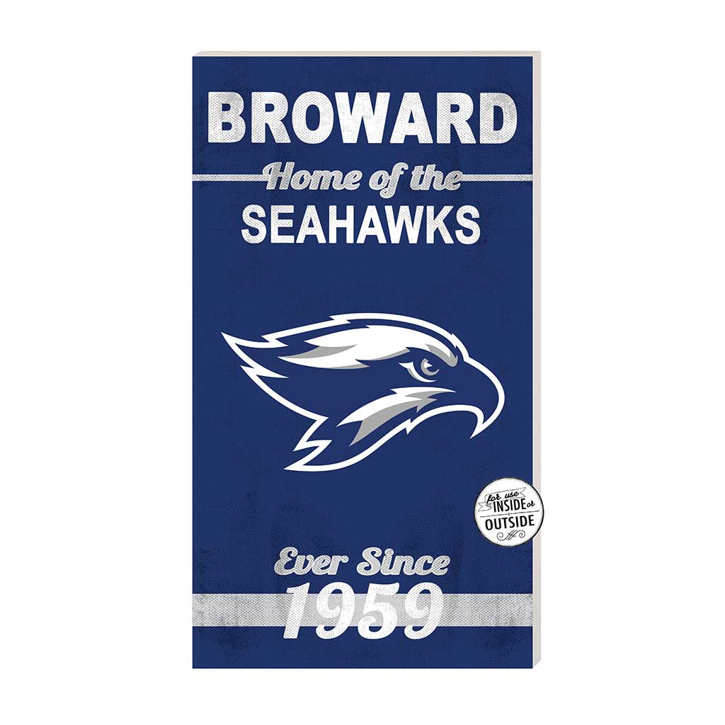 11x20 Indoor Outdoor Sign Home of the Broward College Seahawks