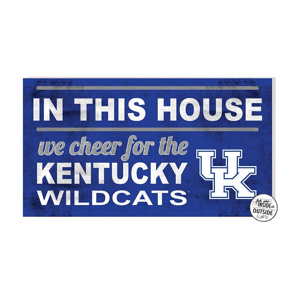 20x11 Indoor Outdoor Sign In This House Kentucky Wildcats