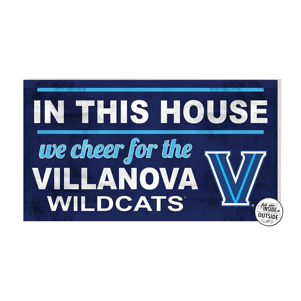 20x11 Indoor Outdoor Sign In This House Villanova Wildcats
