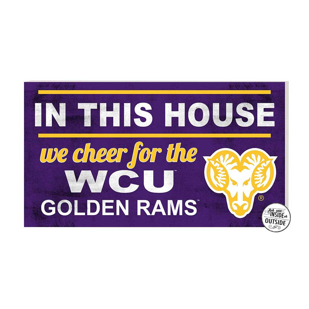 20x11 Indoor Outdoor Sign In This House West Chester Golden Rams