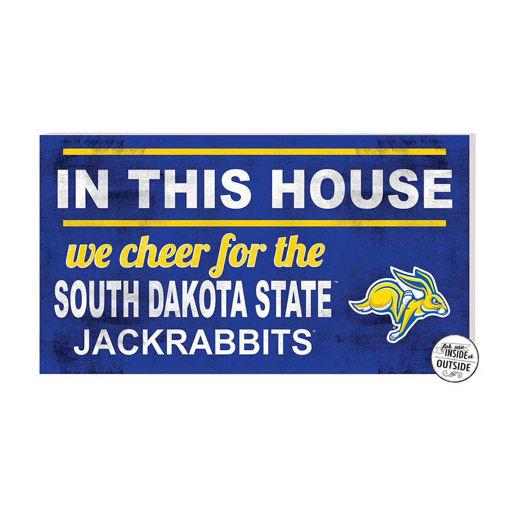 20x11 Indoor Outdoor Sign In This House South Dakota State University Jackrabbits