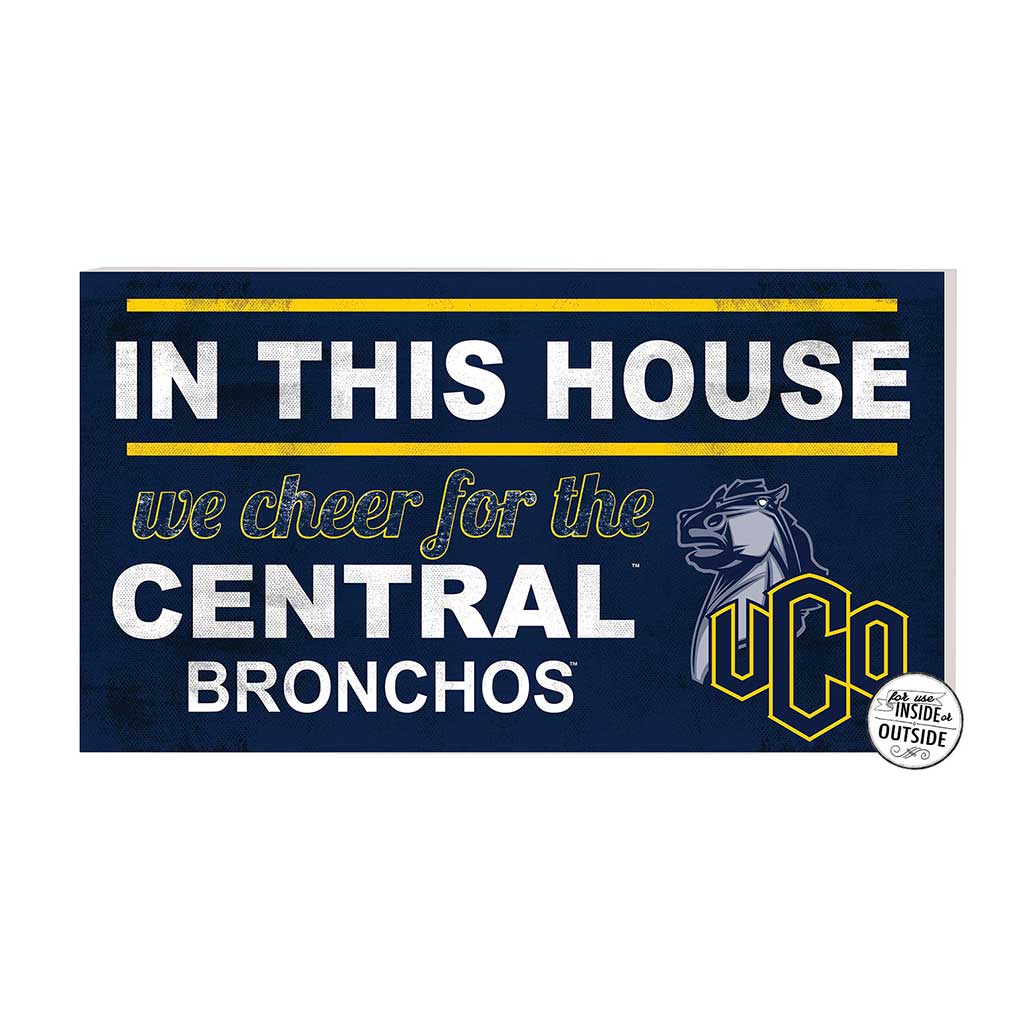 20x11 Indoor Outdoor Sign In This House Central Oklahoma BRONCHOS