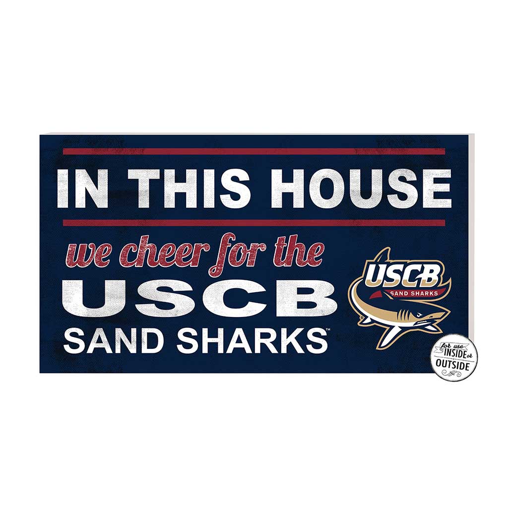 20x11 Indoor Outdoor Sign In This House South Carolina - Beauford Sand Sharks