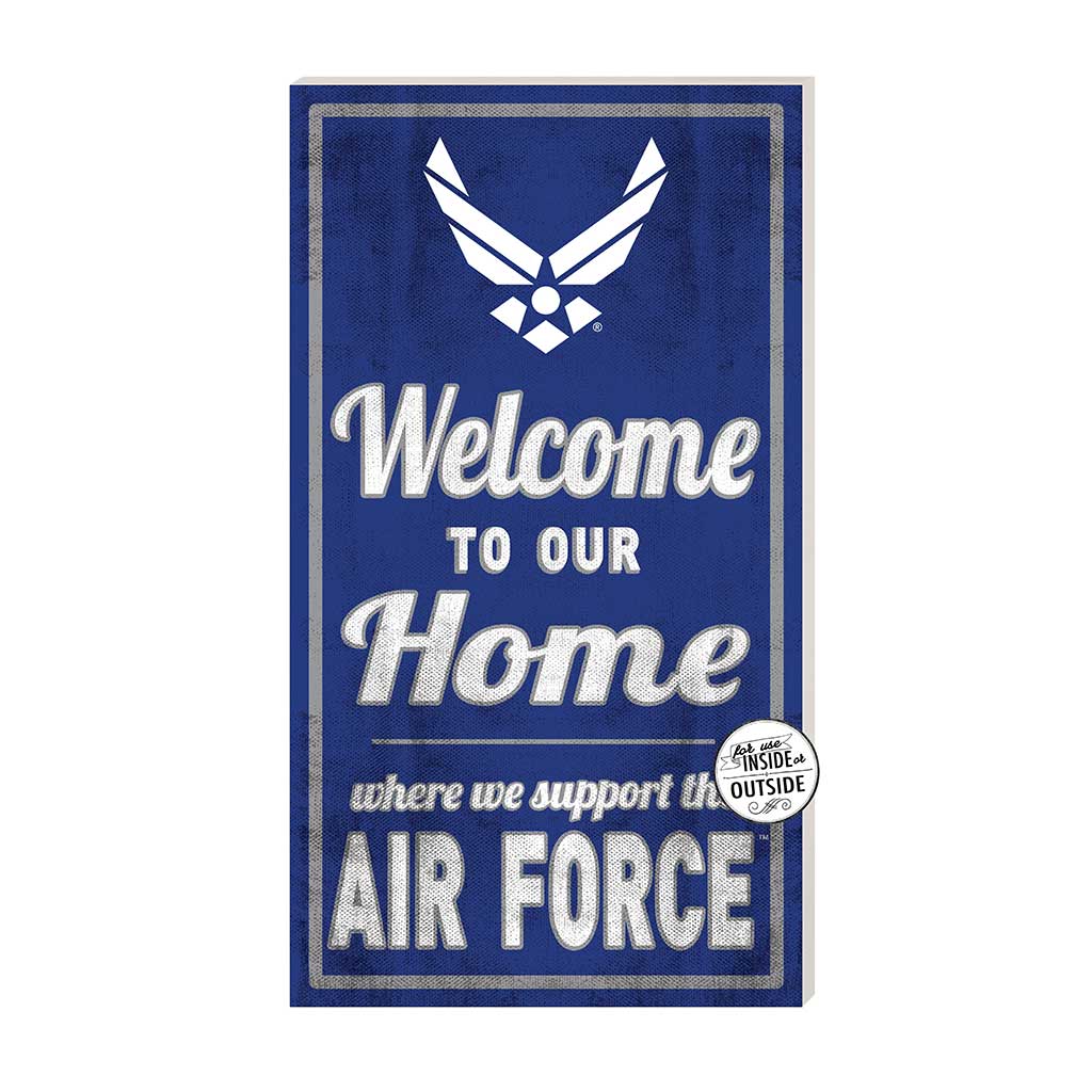 11x20 Indoor Outdoor Sign Welcome to Our Home Air Force