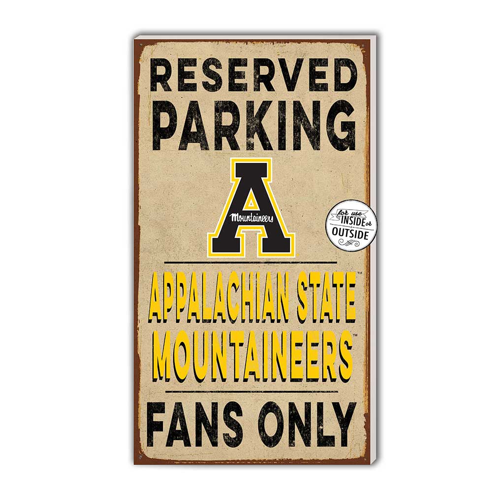 11x20 Indoor Outdoor Reserved Parking Sign Appalachian State Mountaineers