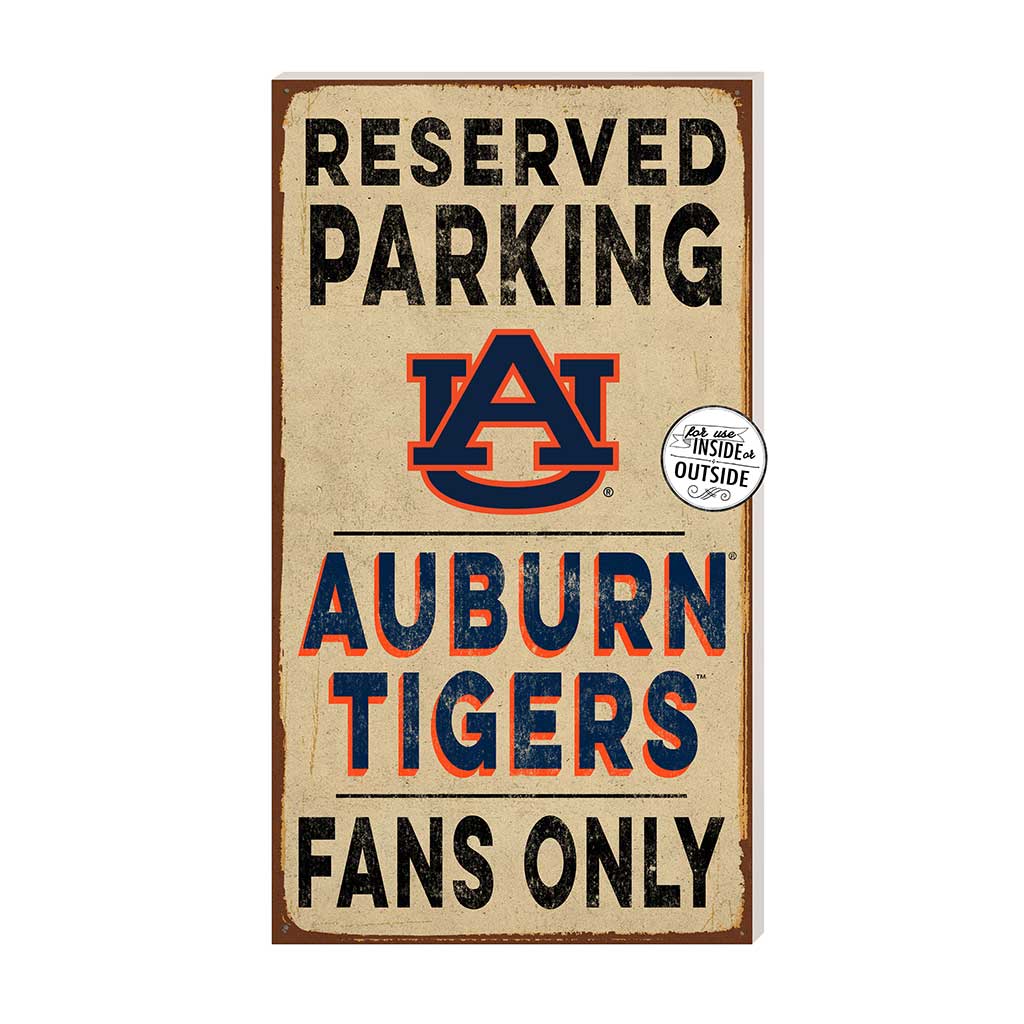 11x20 Indoor Outdoor Reserved Parking Sign Auburn Tigers