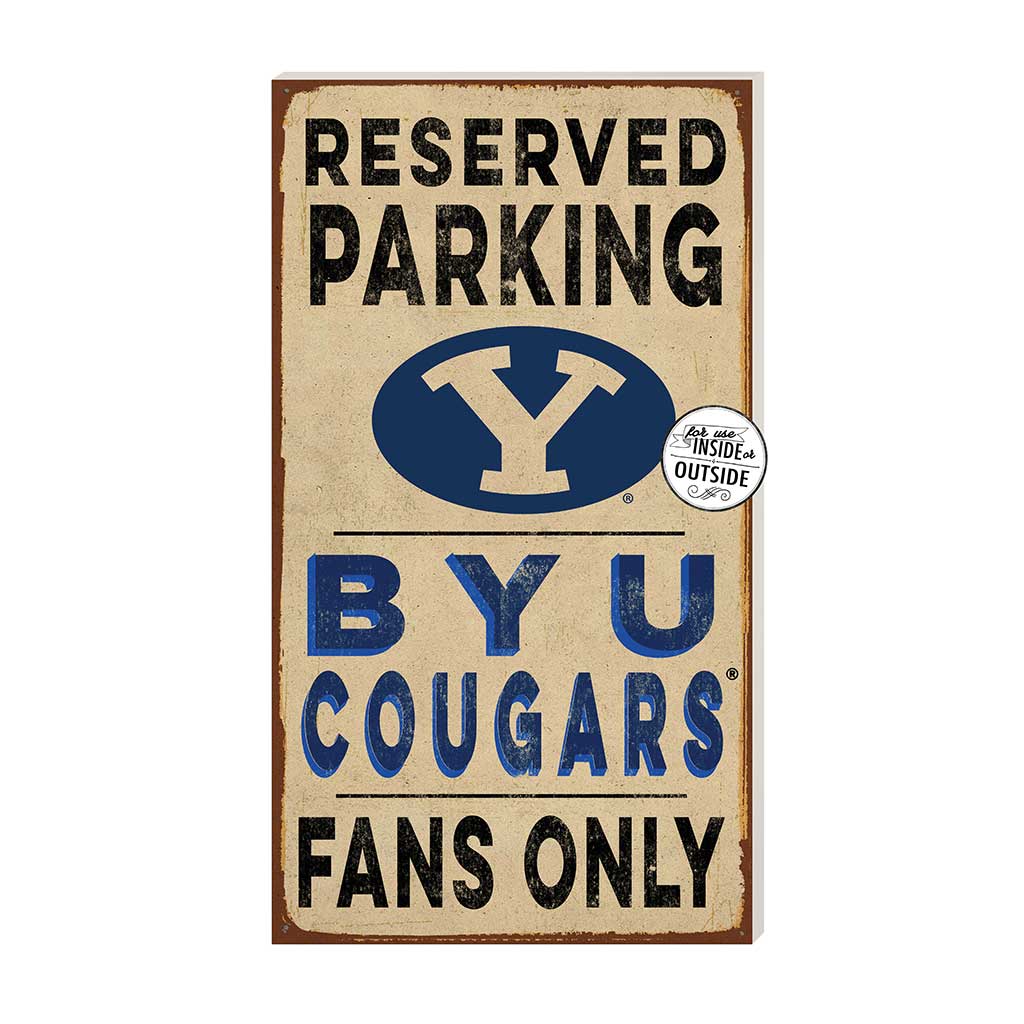11x20 Indoor Outdoor Reserved Parking Sign Brigham Young Cougars